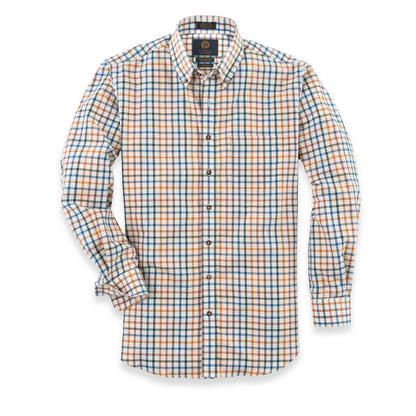 Men's Cream Large Tattersall Viyella Shirt