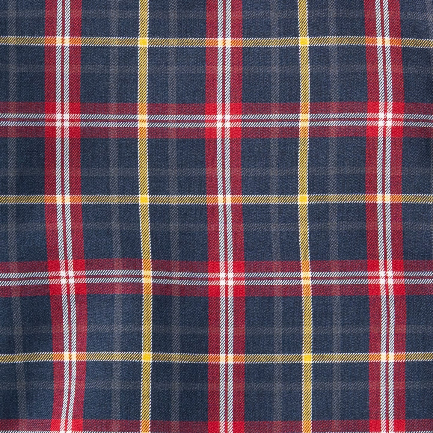 Men's Dark Blue Plaid Viyella Shirt