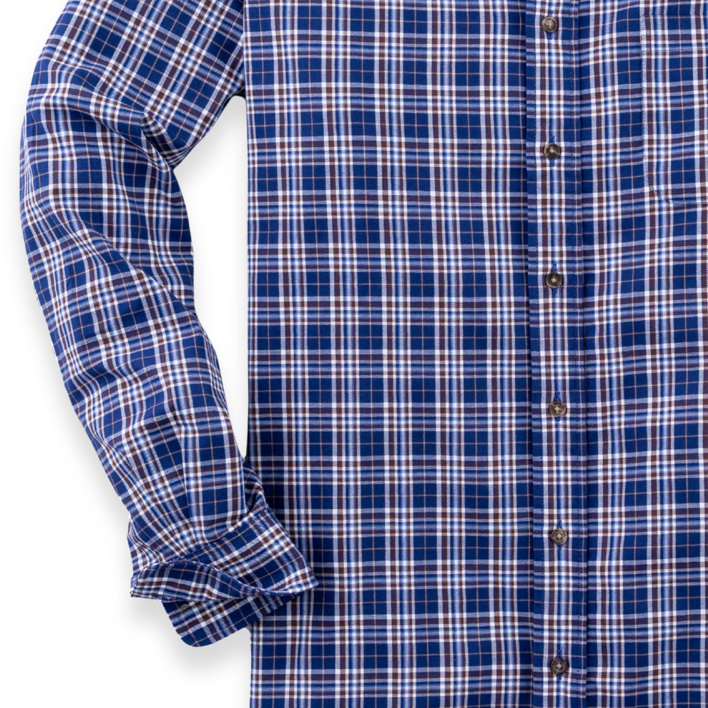 Men's Denim Blue Check Viyella Shirt