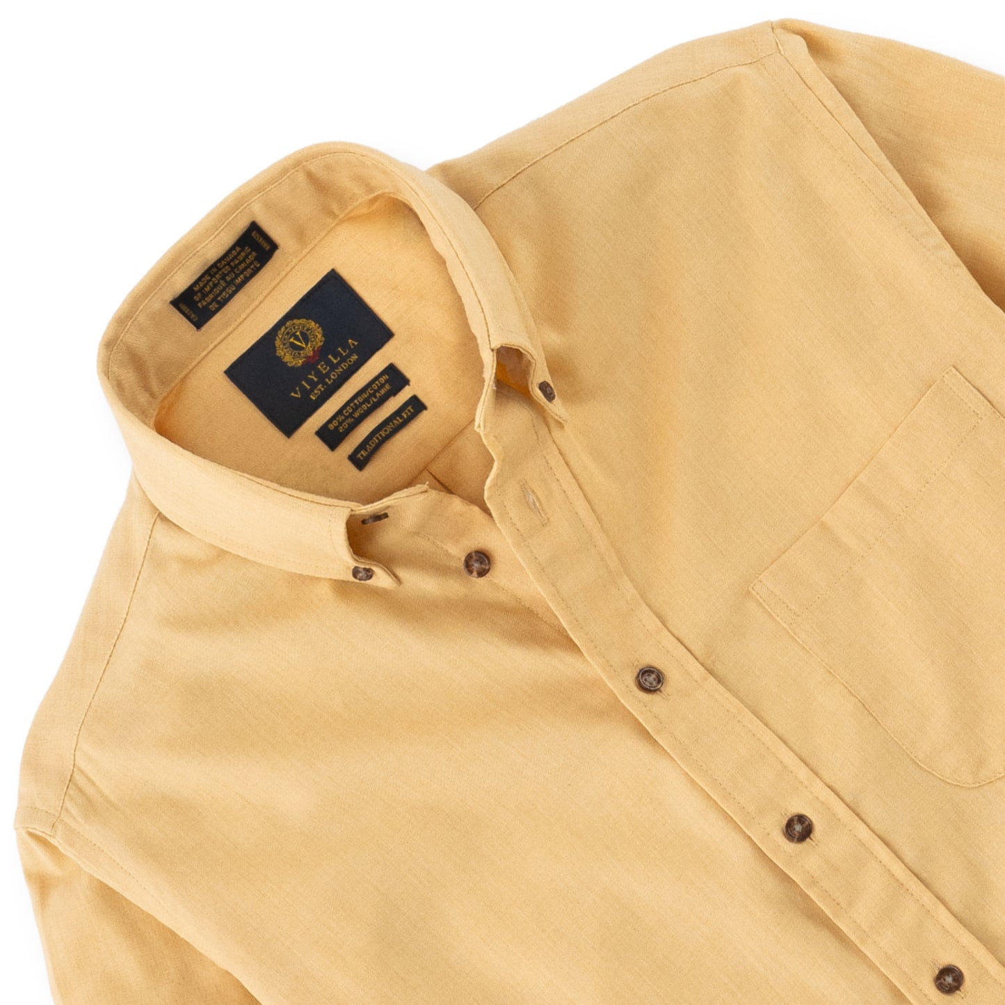 Men's Dijon Yellow Viyella Shirt