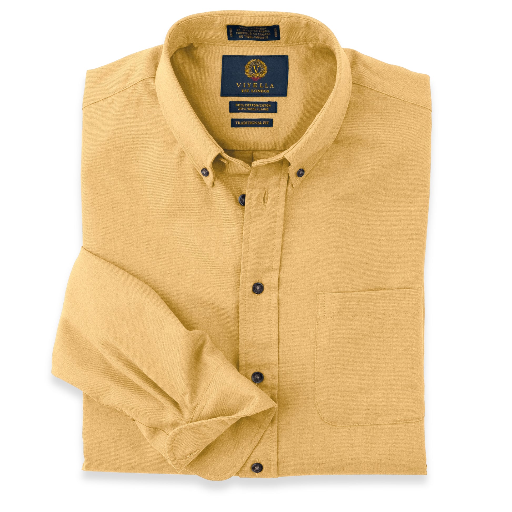 Men's Dijon Yellow Viyella Shirt