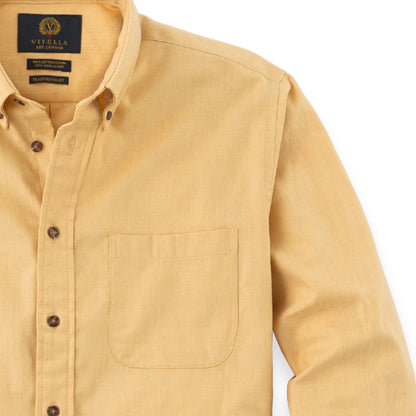 Men's Dijon Yellow Viyella Shirt