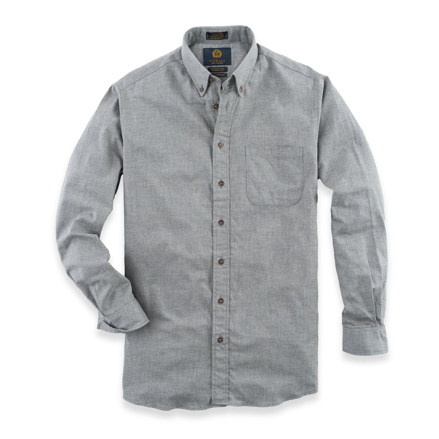 Men's Flannel Grey Viyella Shirt