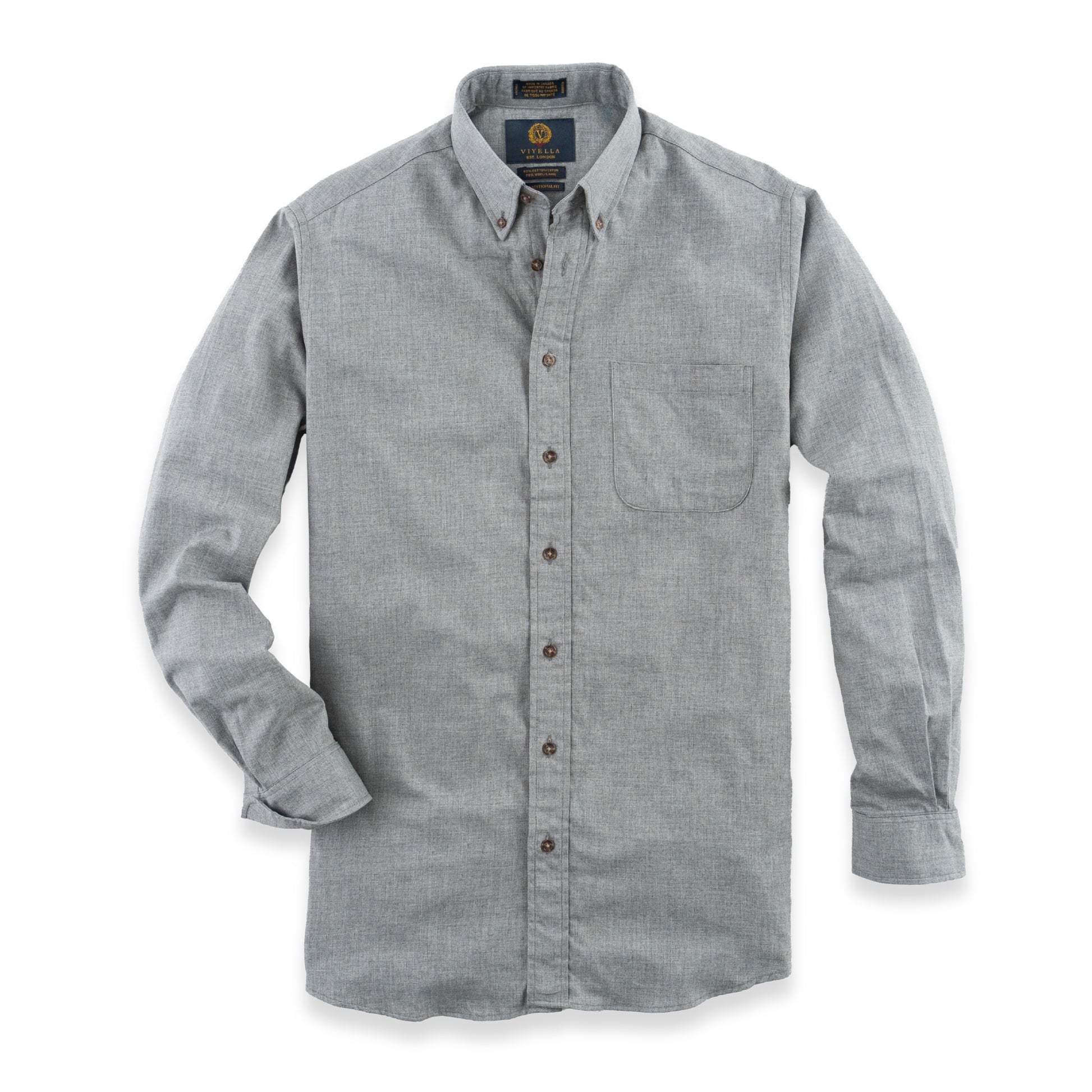 Men's Flannel Grey Viyella Shirt