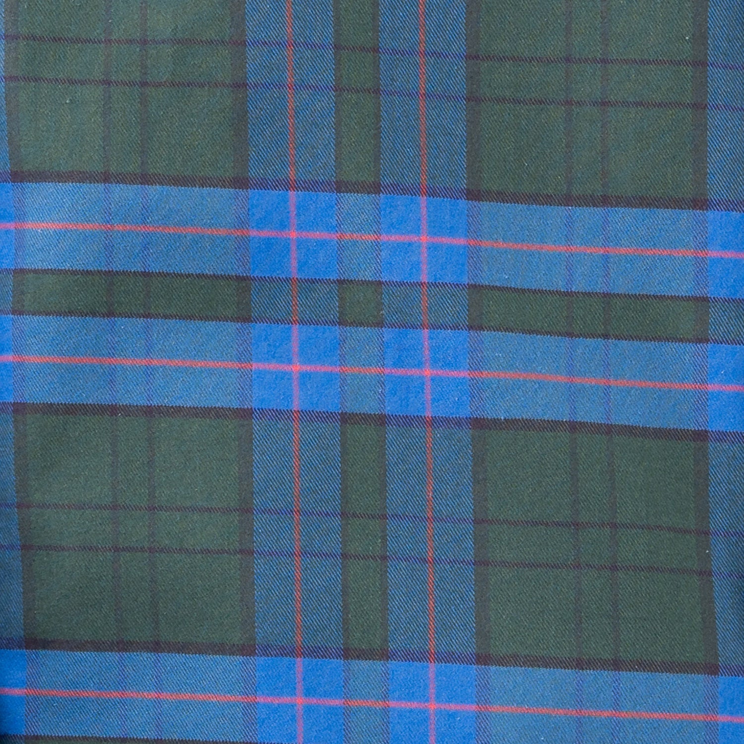 Men's Forest Green Plaid Luxury Blend Viyella Shirt