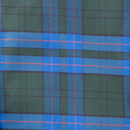 Men's Forest Green Plaid Luxury Blend Viyella Shirt