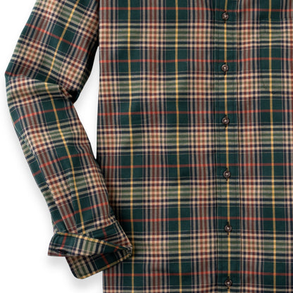 Men's Forest Green Plaid Viyella Shirt