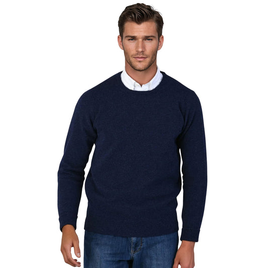 Geelong Lambswool Crew Neck Sweater With Set-In Sleeves