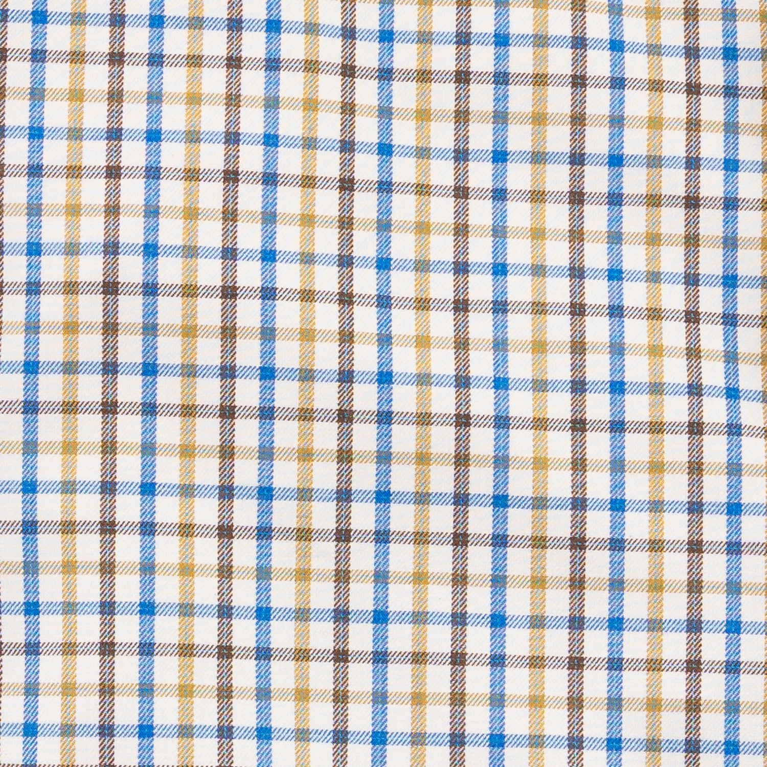Men's Green and Blue Tattersall Viyella Shirt