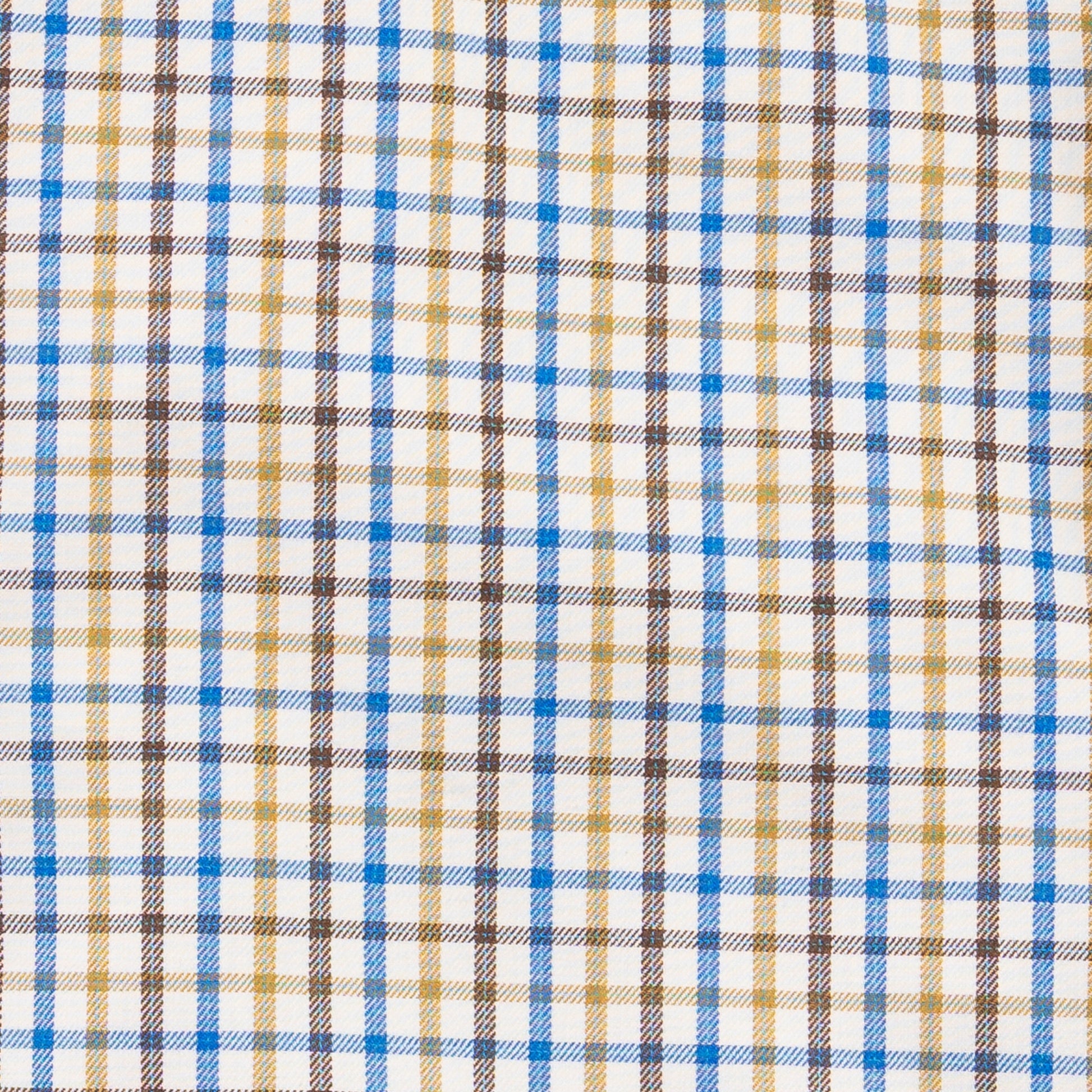 Men's Green and Blue Tattersall Viyella Shirt
