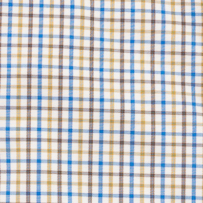 Men's Green and Blue Tattersall Viyella Shirt