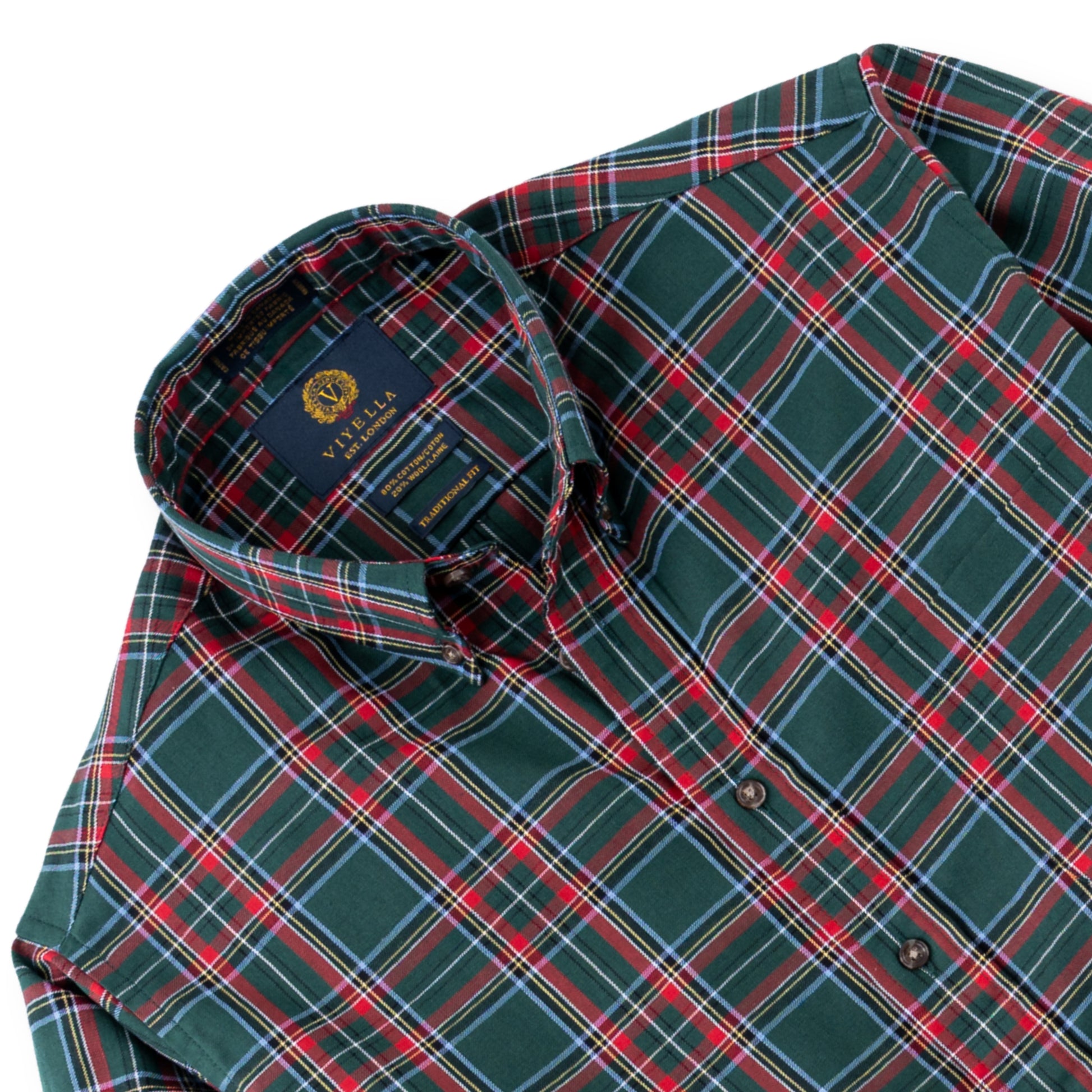 Viyella Hunter Green Plaid Made in Canada Shirt Hunter Green / L Viyella Hunter Green Plaid Made in Canada Shirt Hunter Green / L