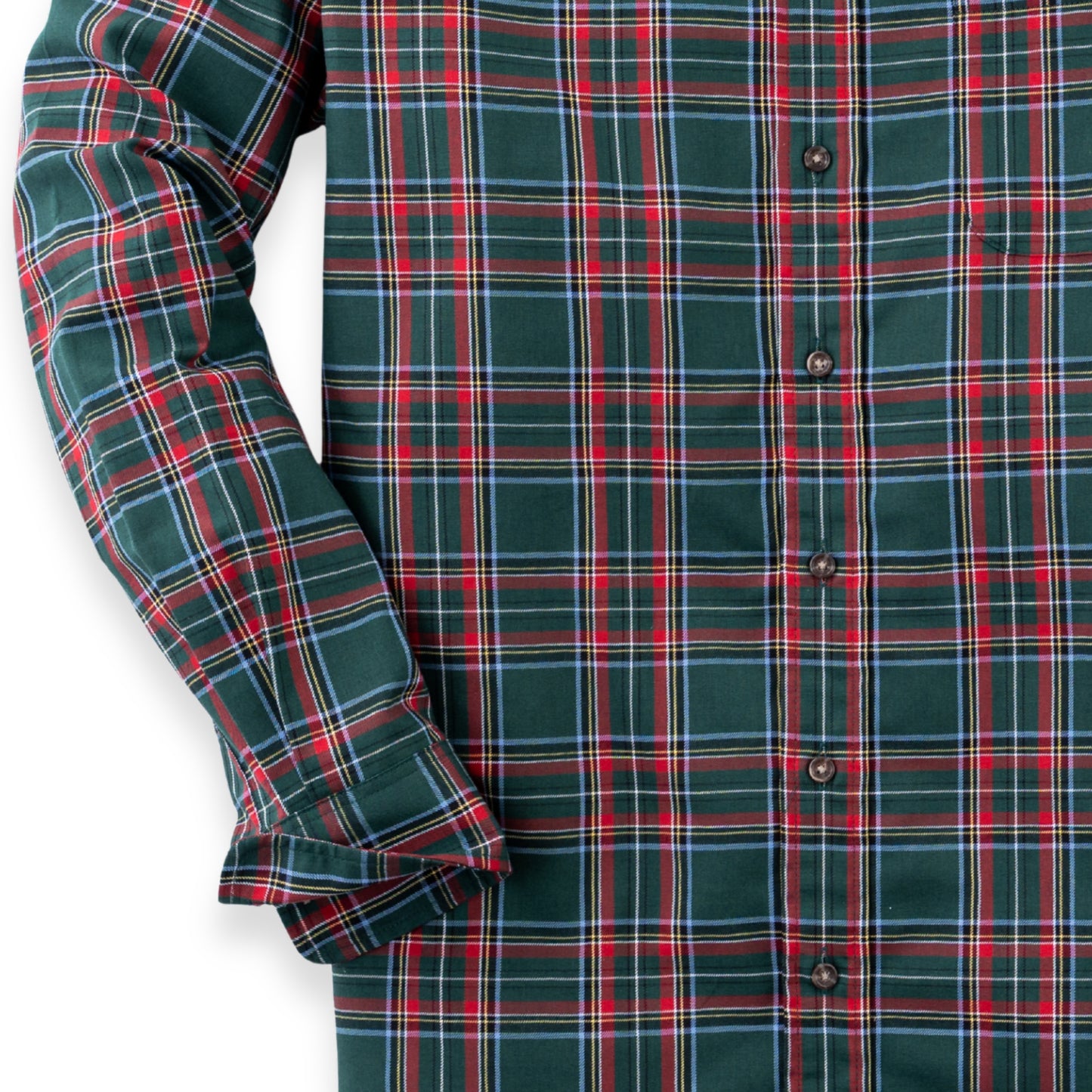 Men's Hunter Green Plaid Viyella Shirt