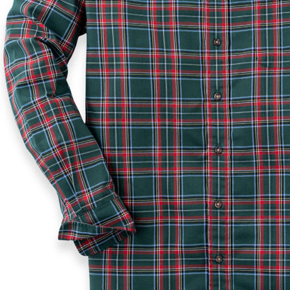 Men's Hunter Green Plaid Viyella Shirt