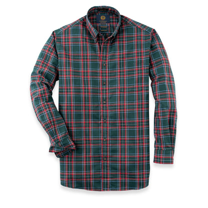 Men's Hunter Green Plaid Viyella Shirt