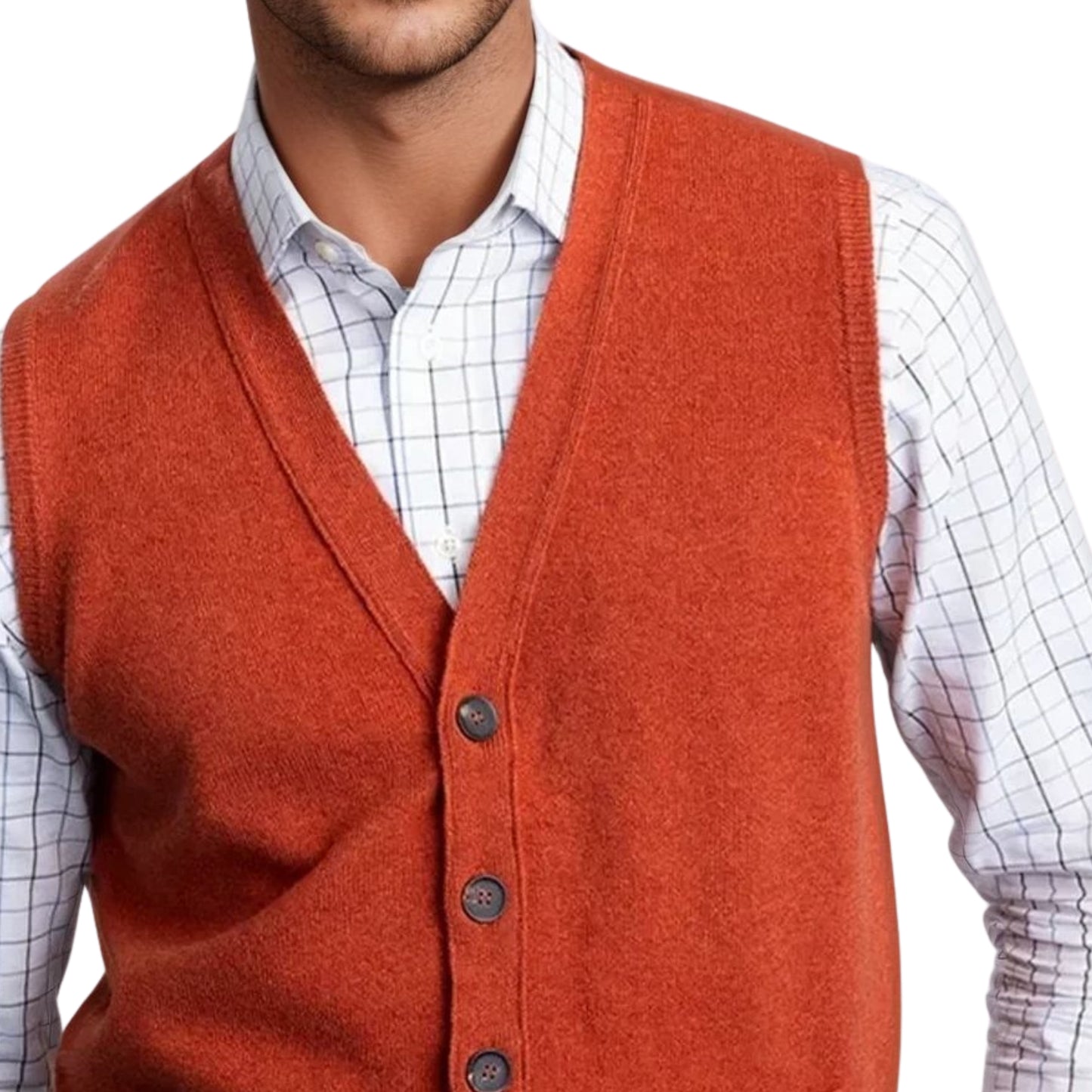 Men's Lambswool Waistcoat | Ember