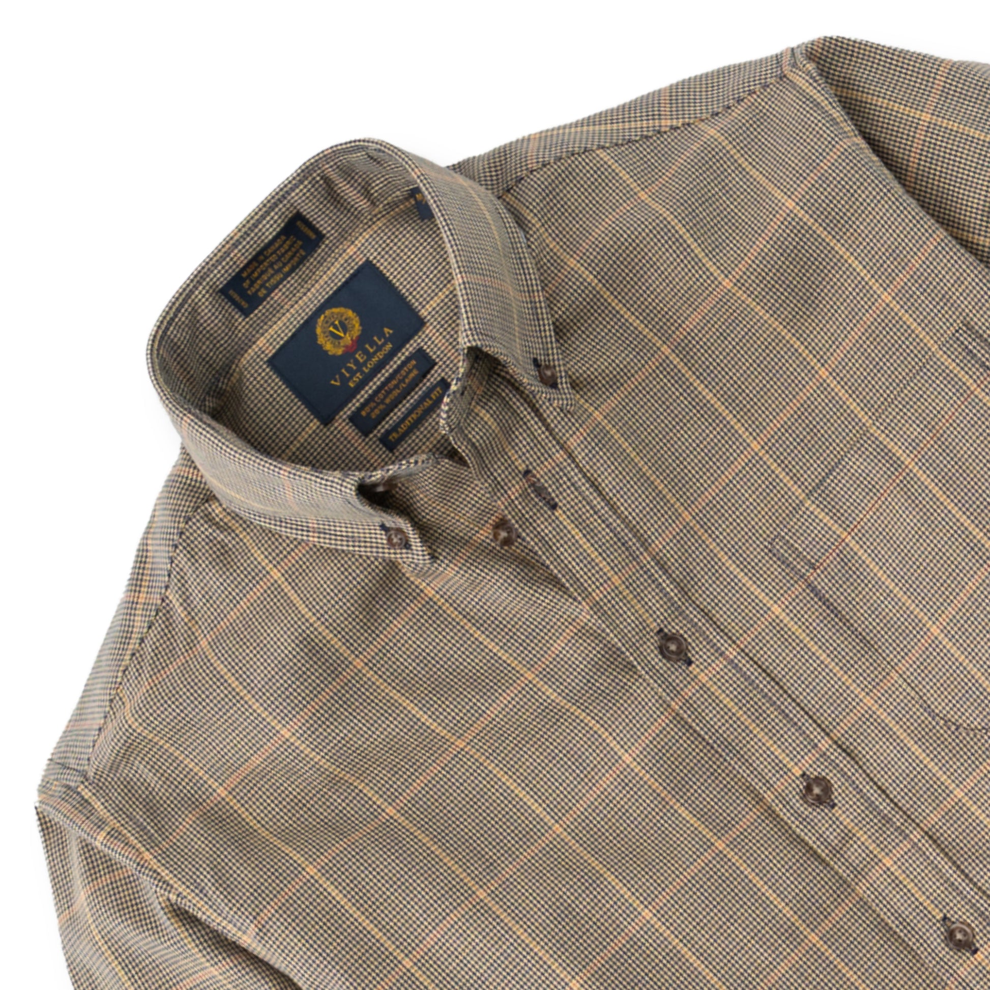 Men's Large Gun Club Check Viyella Shirt