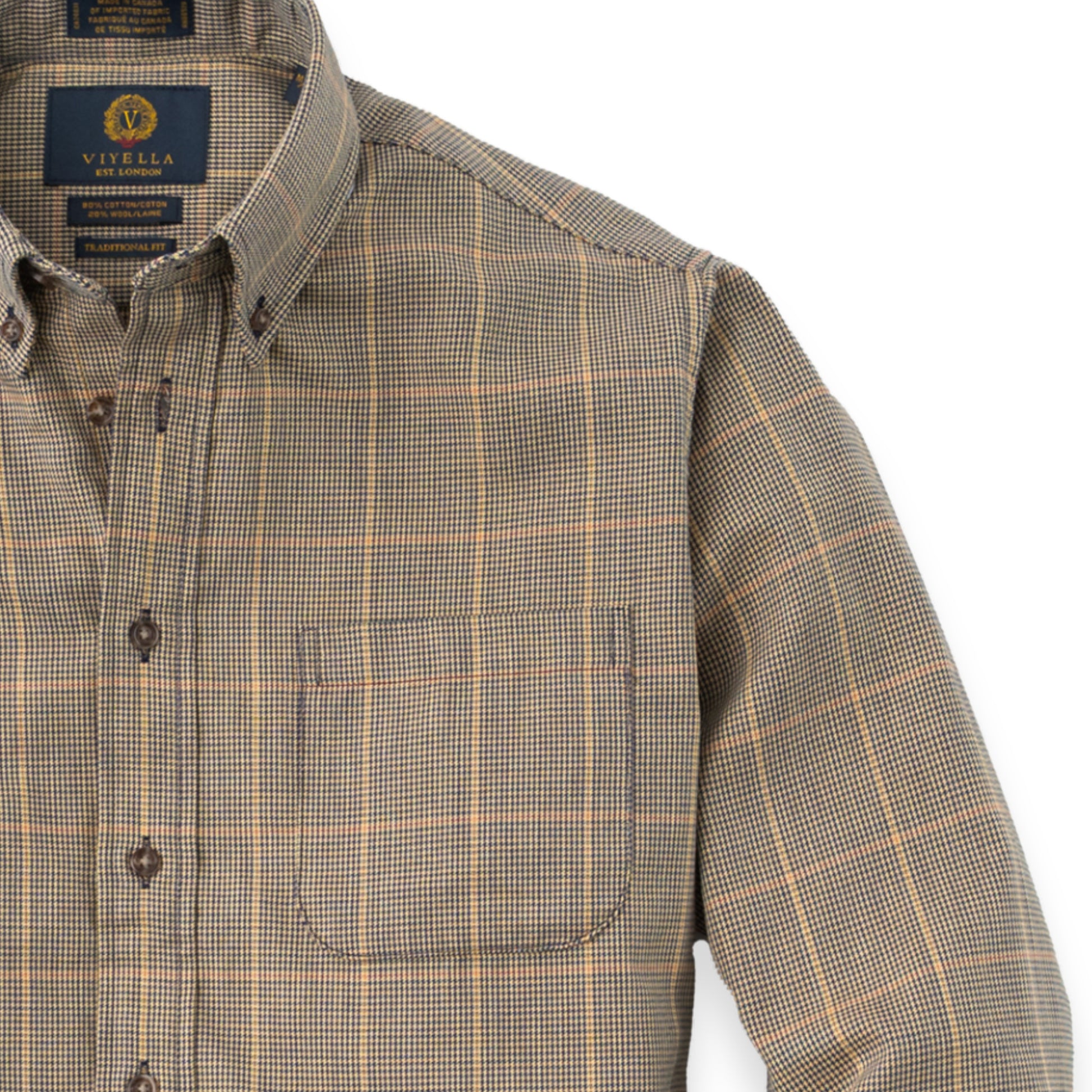 Men's Large Gun Club Check Viyella Shirt