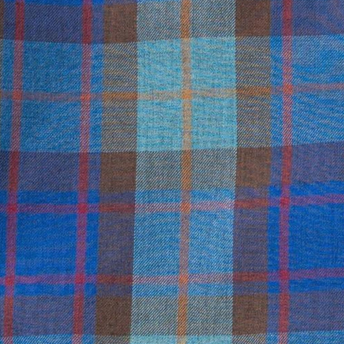 Men's Mallard Green and Denim Blue Plaid Viyella Shirt