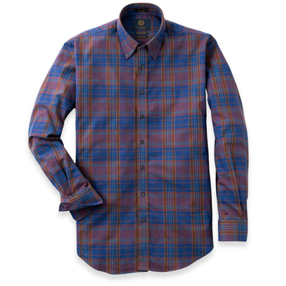 Men's Mauve Plaid Viyella Shirt