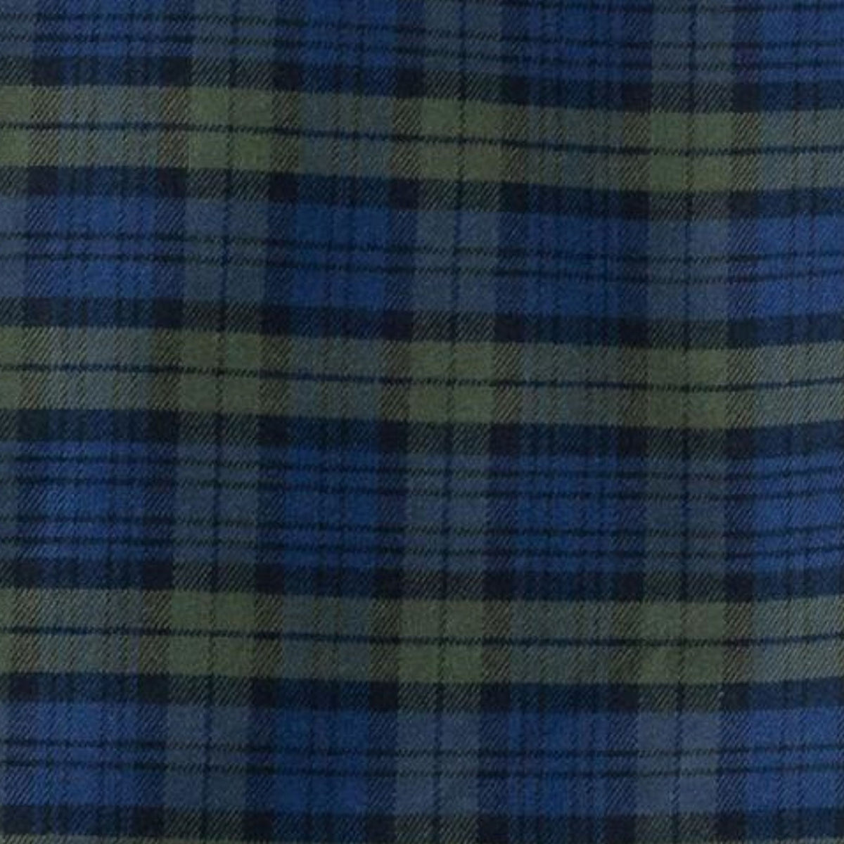Modern Black Watch Plaid Luxury Blend Viyella Shirt