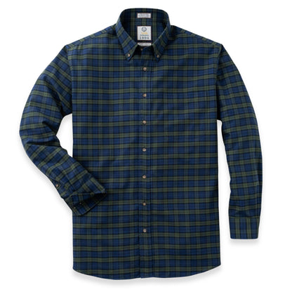 Modern Black Watch Plaid Luxury Blend Viyella Shirt