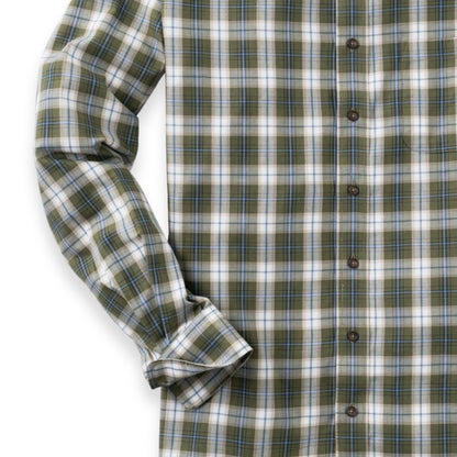 Men's Moss Green Plaid Viyella Shirt