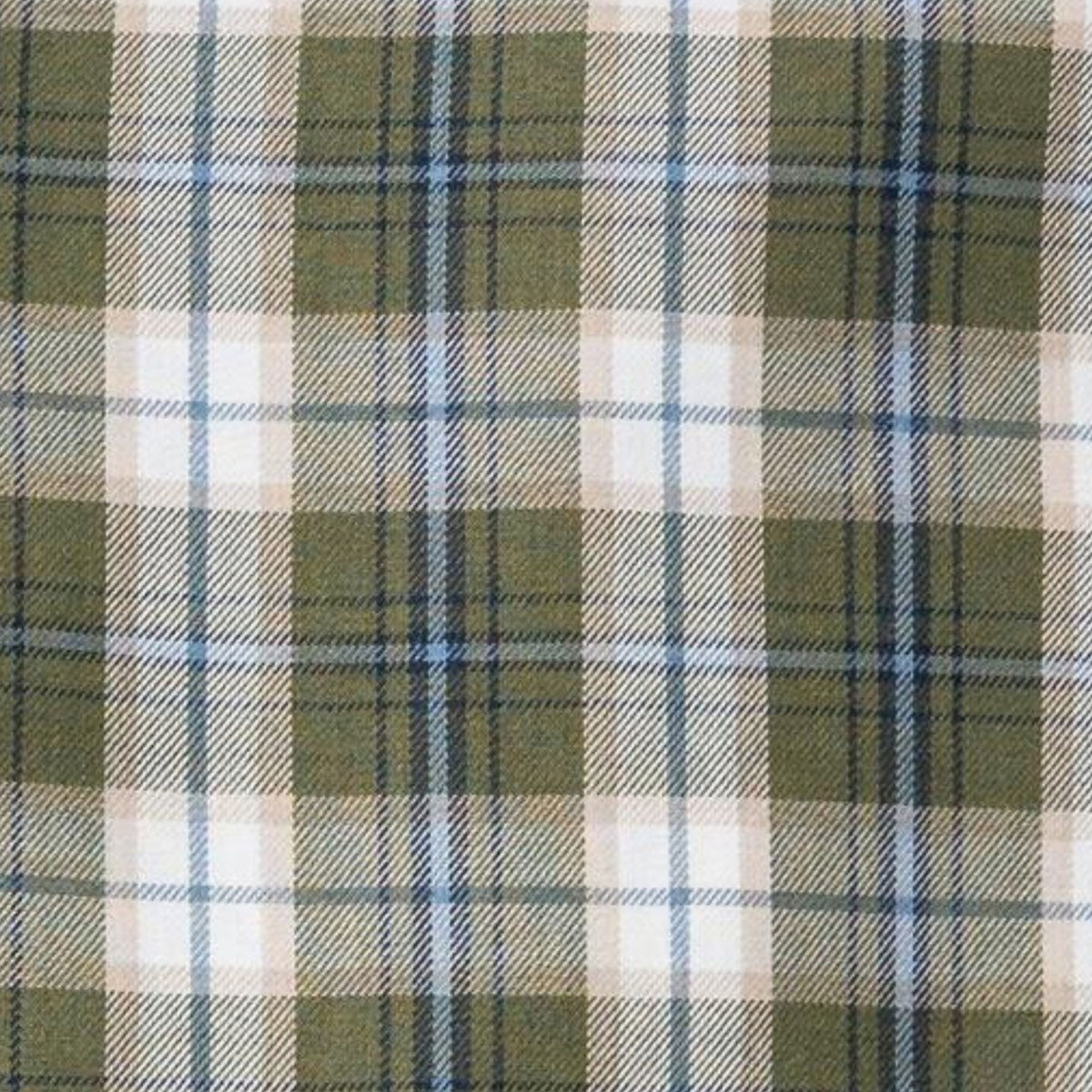 Men's Moss Green Plaid Viyella Shirt