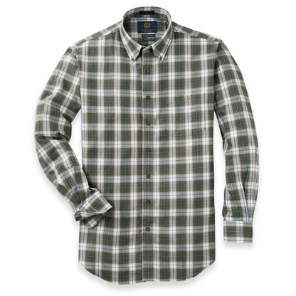 Men's Moss Green Plaid Viyella Shirt