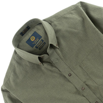 Viyella Classic Solid Made In Canada Sport Shirt (Multiple Color's) Moss Green / XL Viyella Classic Solid Made In Canada Sport Shirt (Multiple Color's) Moss Green / XL