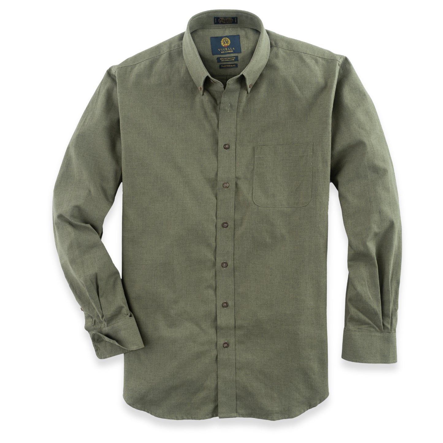 Men's Moss Green Viyella Shirt