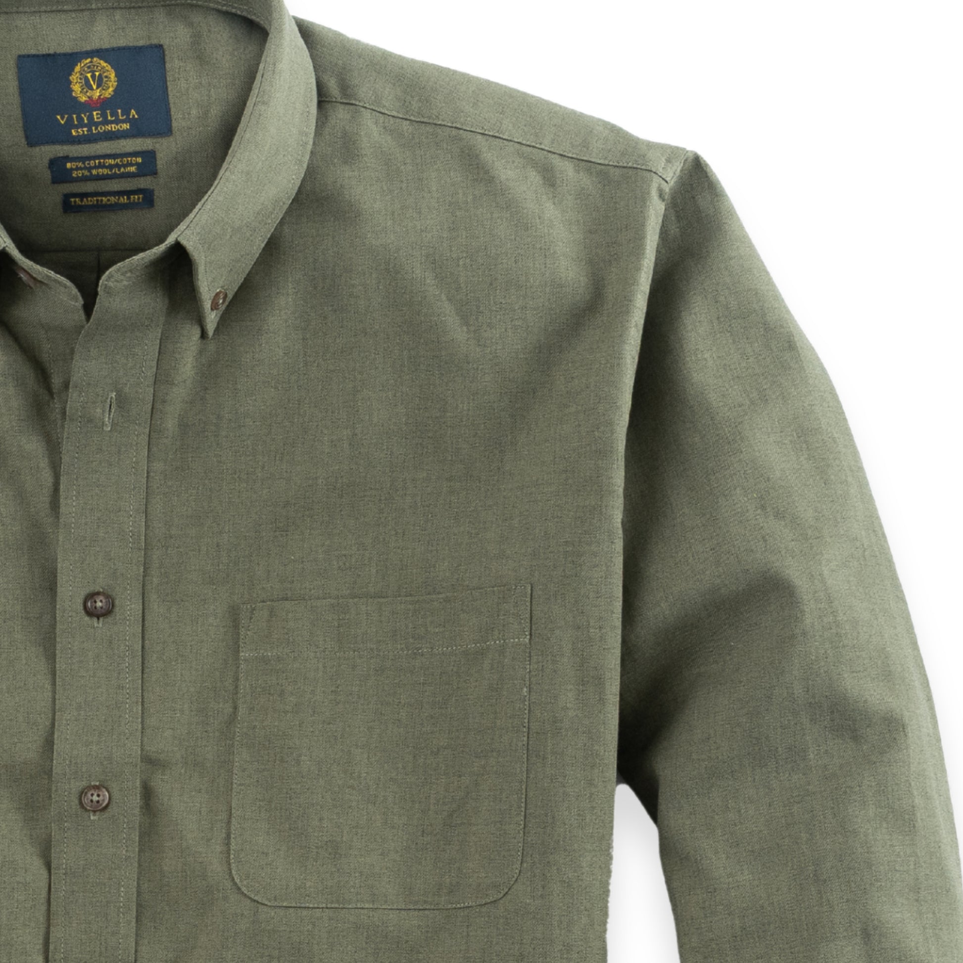 Viyella Classic Solid Made in Canada Sport Shirt (Multiple Color's) Moss Green / XL Viyella Classic Solid Made in Canada Sport Shirt (Multiple Color's) Moss Green / XL