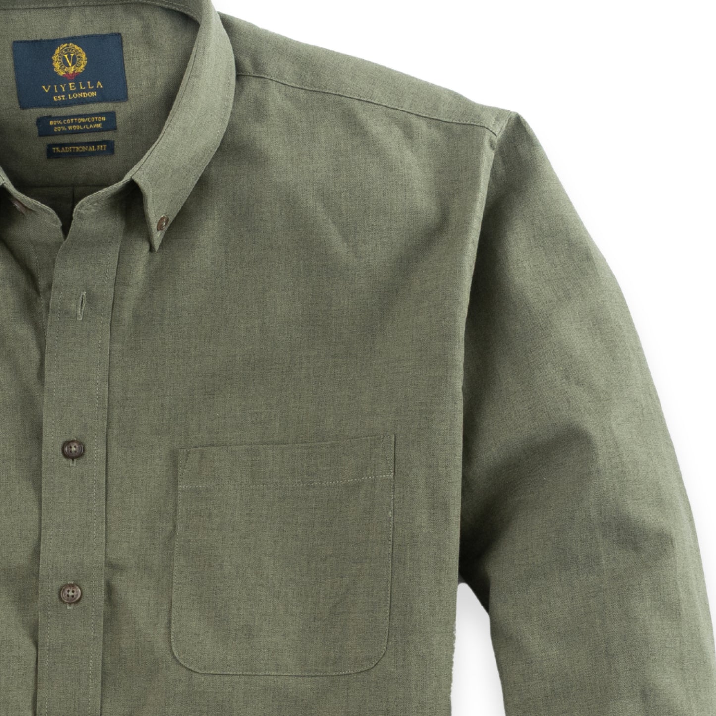 Men's Moss Green Viyella Shirt