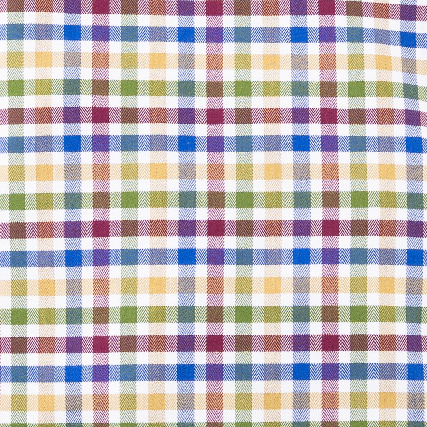 Men's Multi Thick Tattersall Luxury Blend Viyella Shirt