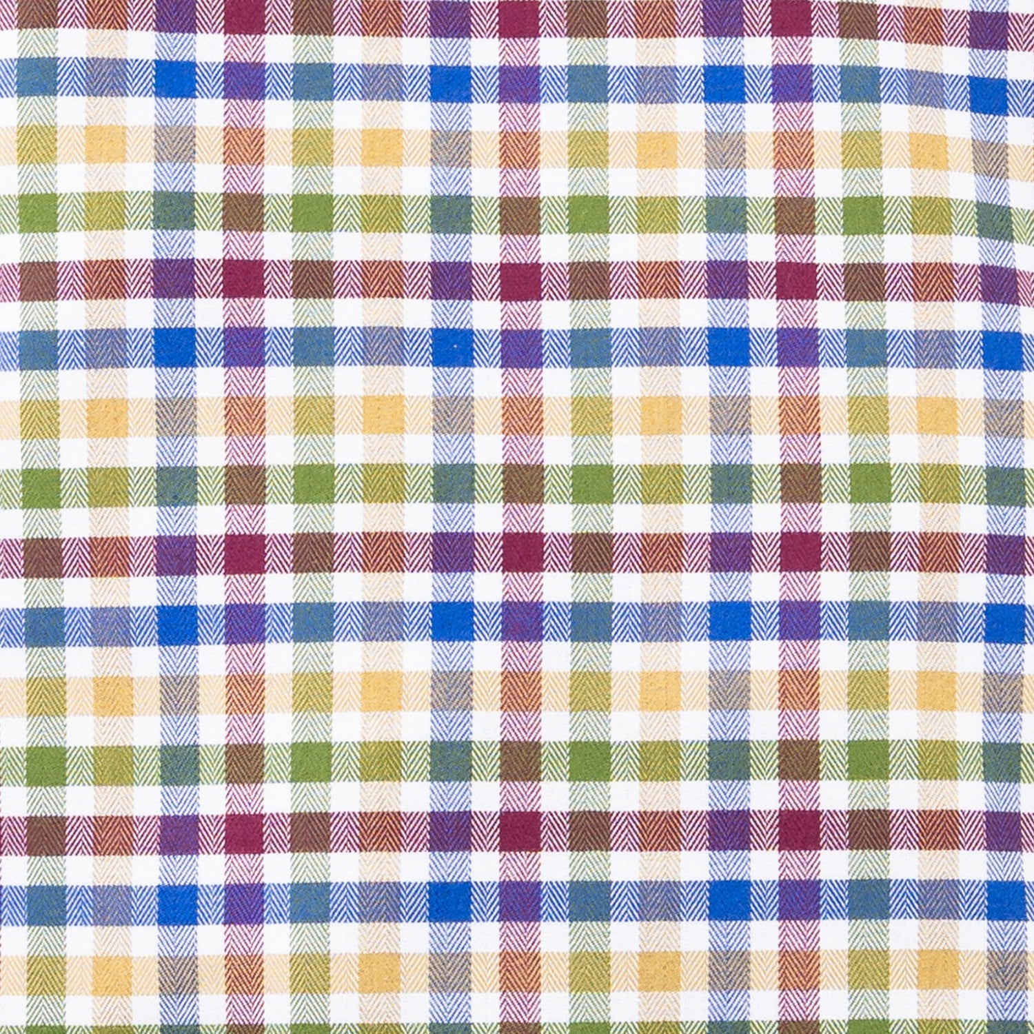 Men's Multi Thick Tattersall Luxury Blend Viyella Shirt