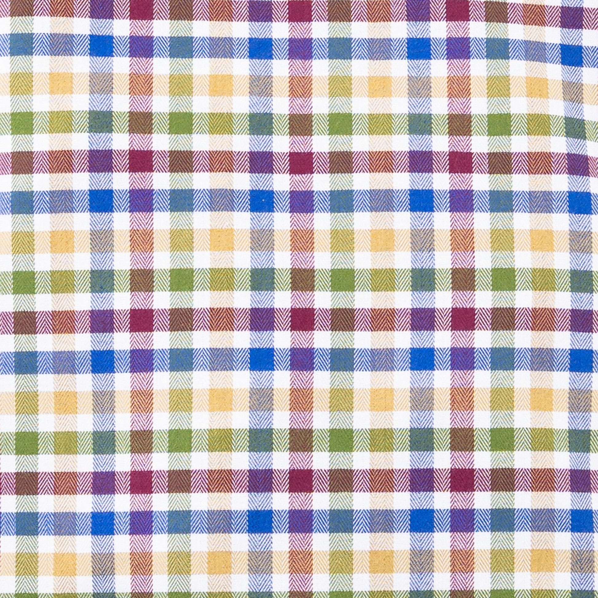 Men's Multi Thick Tattersall Luxury Blend Viyella Shirt