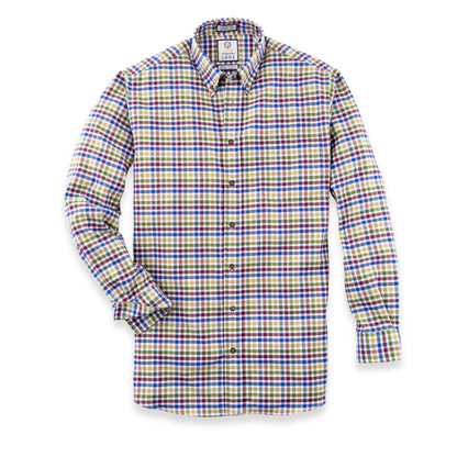 Men's Multi Thick Tattersall Luxury Blend Viyella Shirt