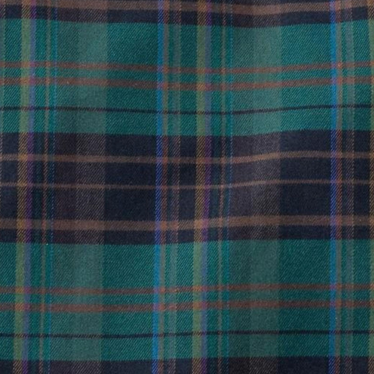 Men's Muted Green Plaid Luxury Blend Viyella Shirt