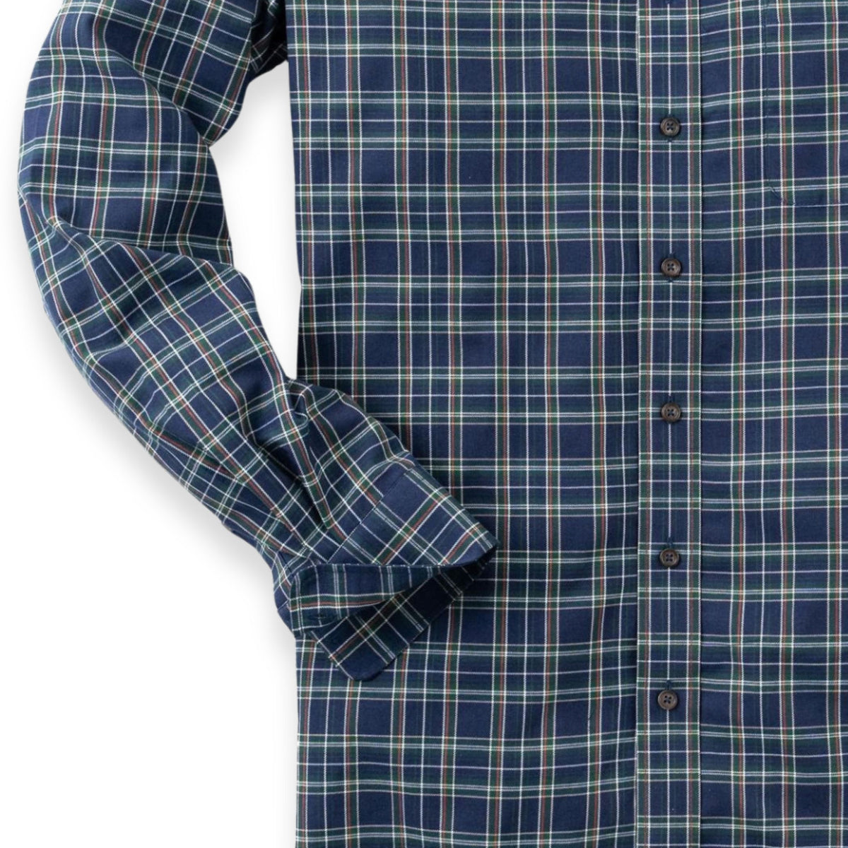 Men's Navy Blue Check Viyella Shirt