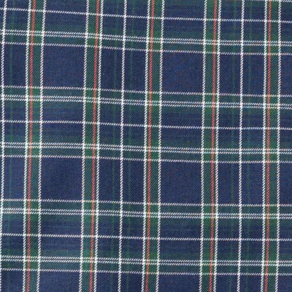 Men's Navy Blue Check Viyella Shirt