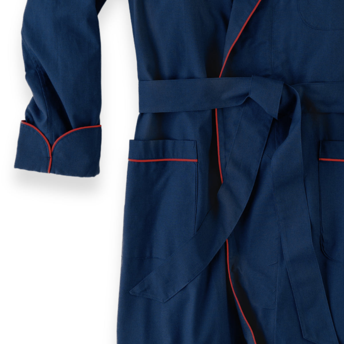 Men's Navy Blue Viyella Robe