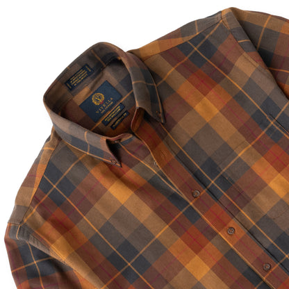 Men's Pecan Plaid Viyella Shirt