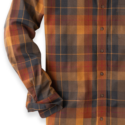 Men's Pecan Plaid Viyella Shirt