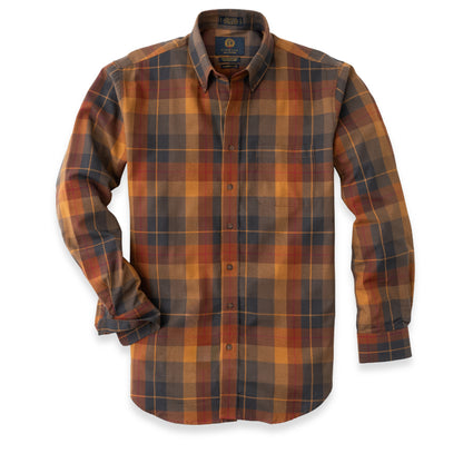 Men's Pecan Plaid Viyella Shirt
