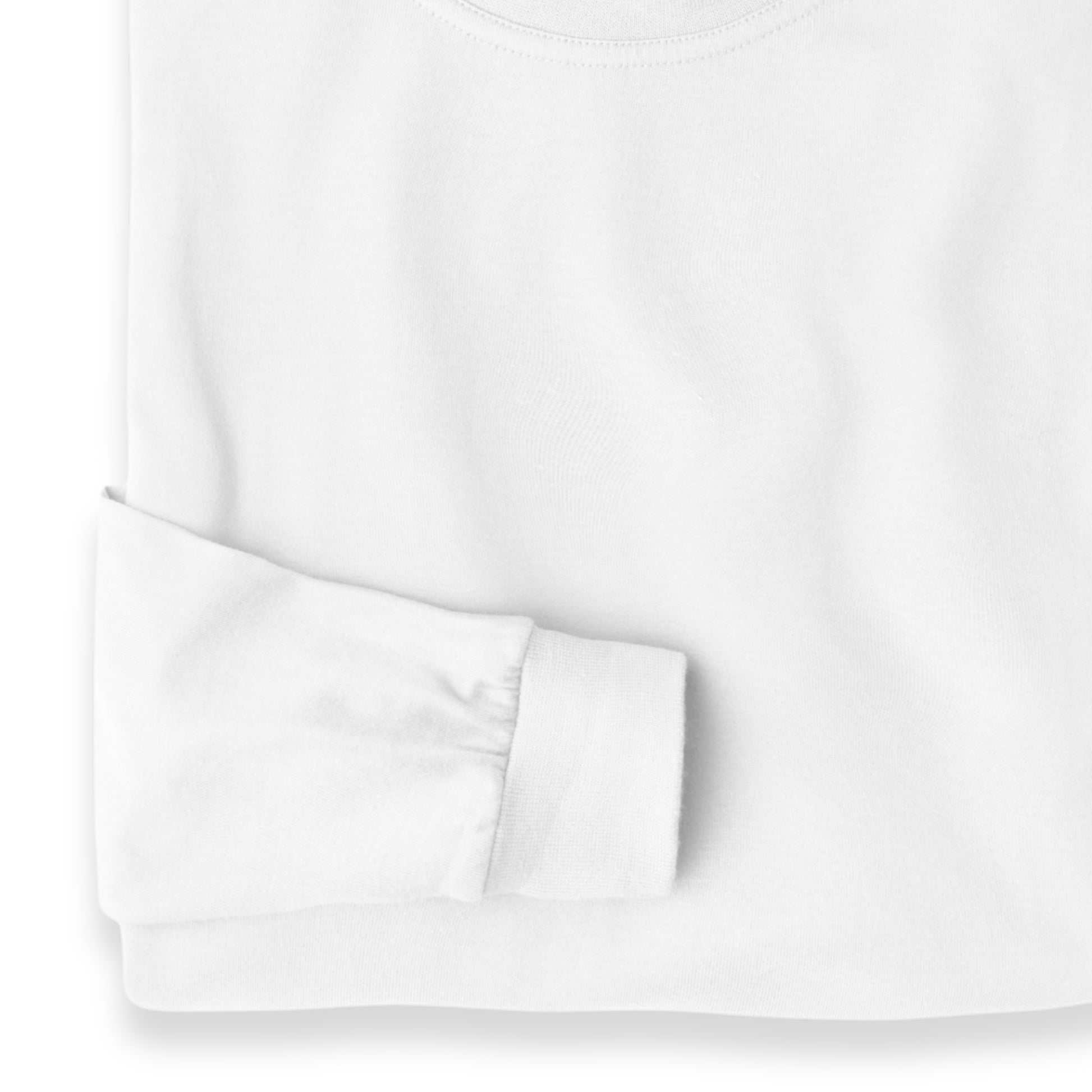 Men's Pima Cotton Long-Sleeve Mock Turtleneck Shirt | White