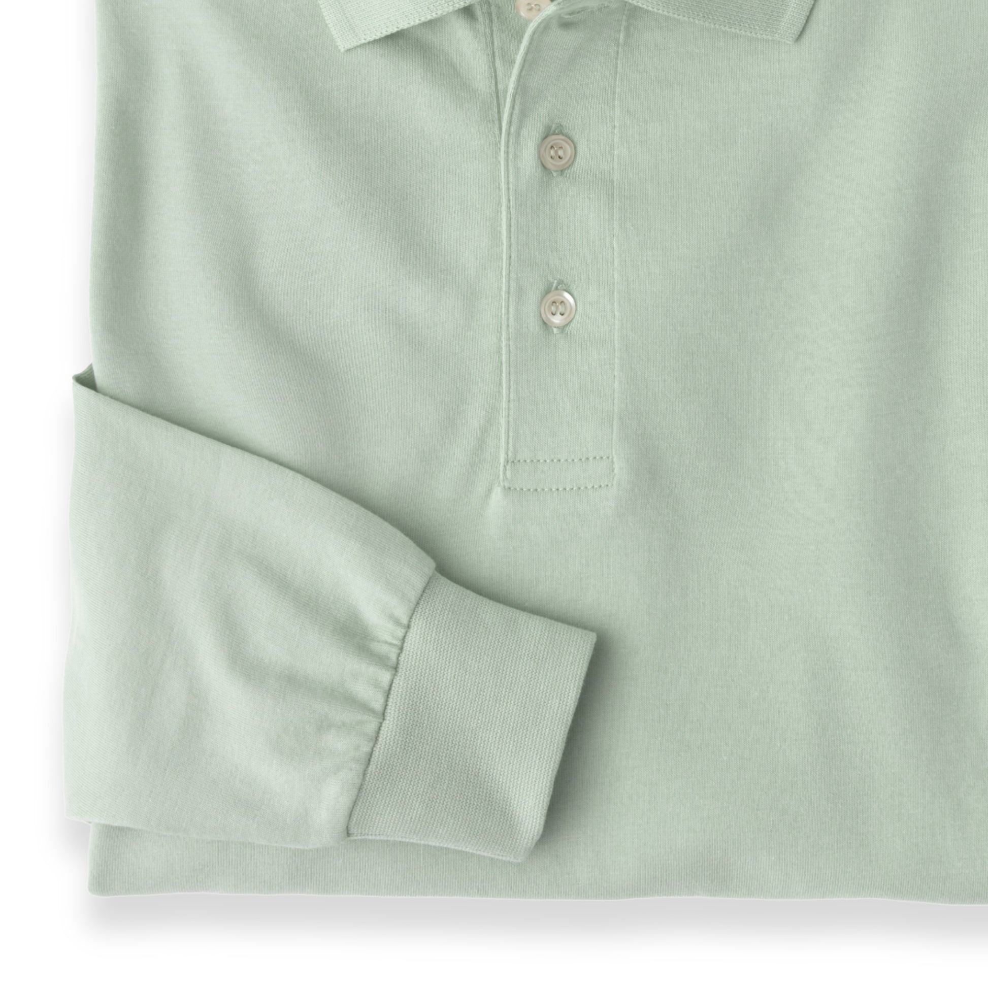 Men's Pima Cotton Long Sleeve Polo Soft, Lightweight Jersey Knit | The Lanam Shop Men's Pima Cotton Long Sleeve Polo Soft, Lightweight Jersey Knit | The Lanam Shop