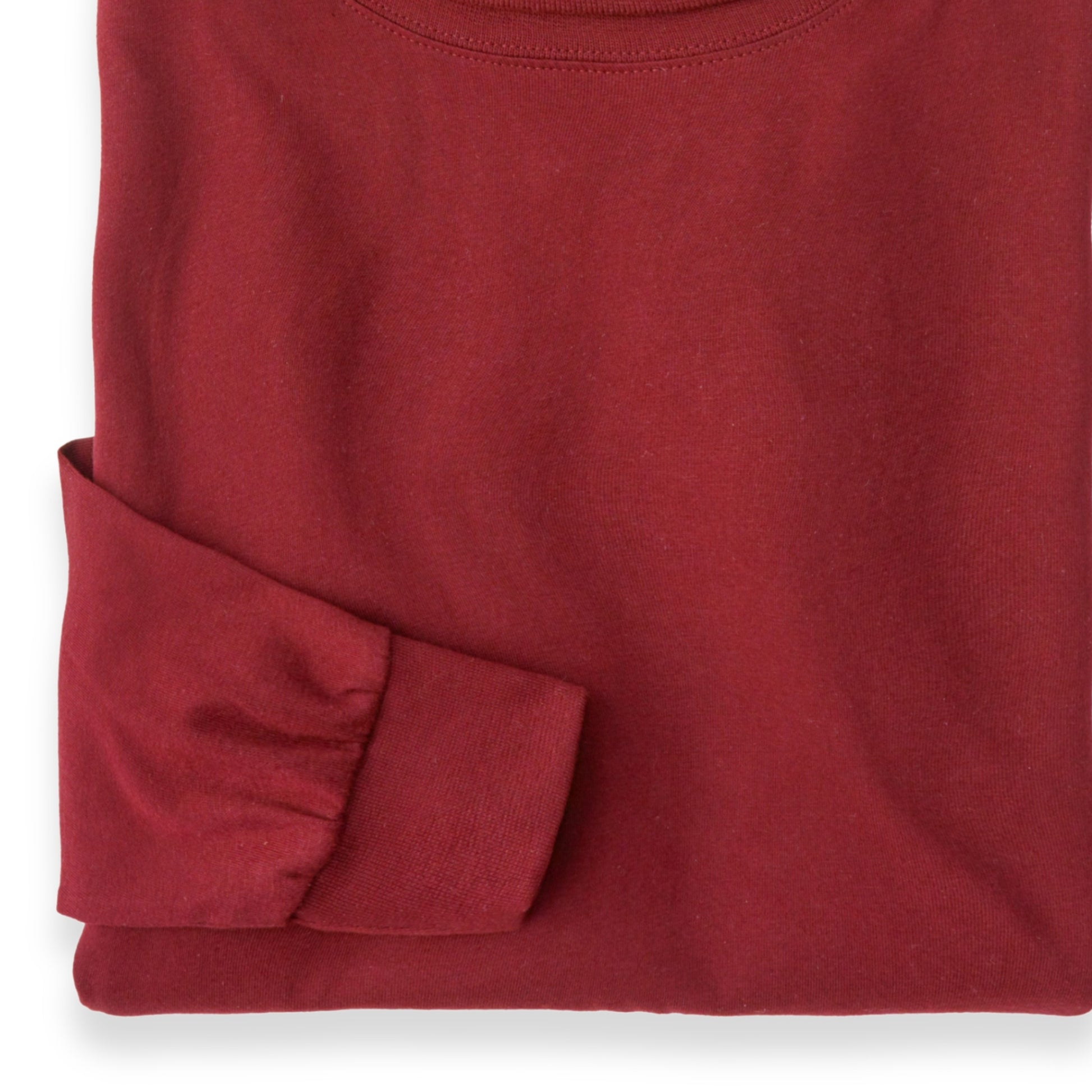 Men's Pima Cotton Long-Sleeve Turtleneck Shirt | Bright Red