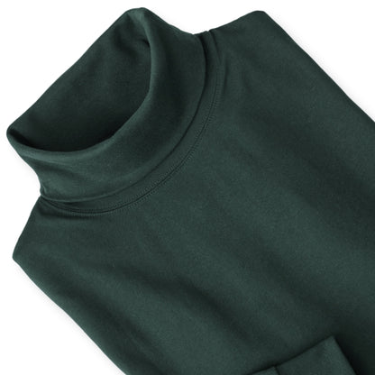 Men's Pima Cotton Long-Sleeve Turtleneck Shirt | Forest Green