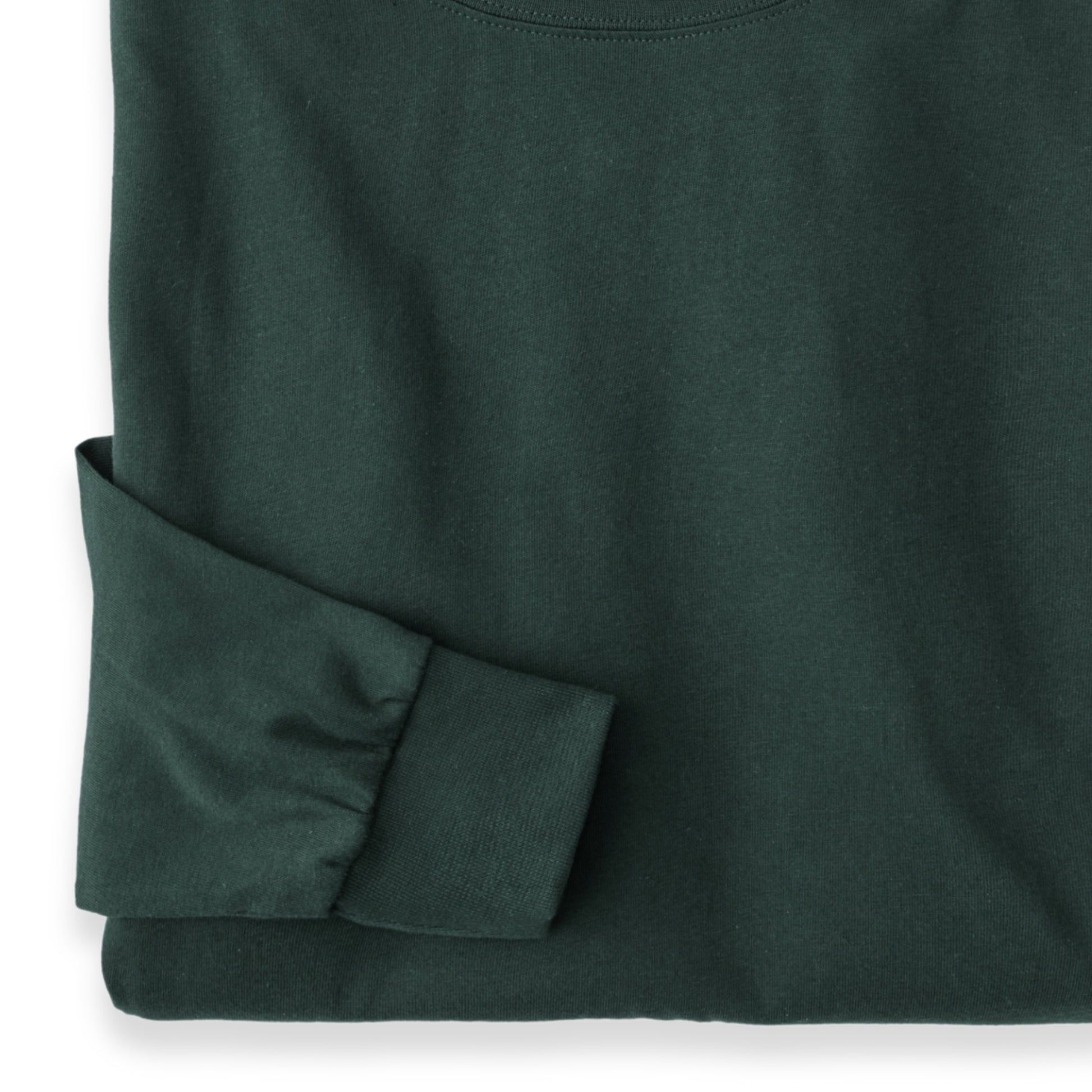 Men's Pima Cotton Long-Sleeve Turtleneck Shirt | Forest Green