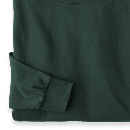 Men's Pima Cotton Long-Sleeve Turtleneck Shirt | Forest Green